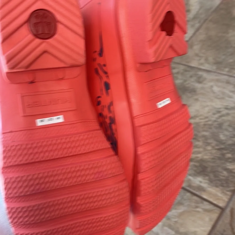 + nwot + HUNTER Striped Tall Rain Boots - Picture 4 of 4